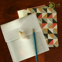 선물 포장용 노루지 반투명 종이 봉투 M 20장 세트