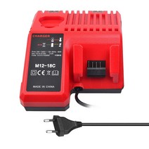 Meterk M12-18C 밀워키 멀티 호환공구 배터리 충전기, 1개
