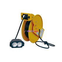 삼국산업 코릴 자동전선릴 ALE-210N 케이블릴 공업사전선릴 2구 자동권취 10m 벽고정전선릴 1.5sq*3c 삼국 전기선 자동릴선 리드선 작업선 연장선 전기연장선, ALE-215N