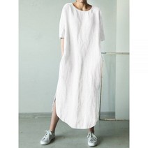 꽃무늬 쉬폰 봄 롱 휴양지 원피스 여성 오 넥 짧은 소매 여름 코튼 린넨 드레스 스플릿 로브 캐주얼 파티