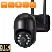 씨씨티비 소형 매장 cctv 야외 무선카메라 anbiux 8mp 4k ip 카메라 5mp 속도 돔 자동 추적 ptz 카메라 스마트 홈 무선 wifi 카메라 감시 모니터, 8mp 64g 카드 추가, au 플러그