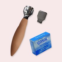크레도 콘커터 세트(칼날10p) 발각질제거방법 발바닥굳은살 원인 풋파일, 1세트