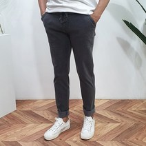 레어 남자 전체 짱짱스판 면워싱 밴딩팬츠