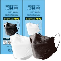 [퓨어텍-직영] 크린숨 보건용마스크 KF99 N99 대형 25매 황사 초미세먼지 차단 방역 100% 국산원자재 국내생산 공장직영, 화이트, 30매