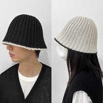 씨티보이 남자 여성 여름 니트 버킷햇 벙거지 뜨개 모자