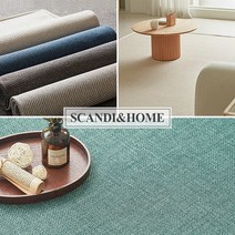 스칸디앤홈 BEST 관리쉬운 사이잘/린넨 러그 카페트 4종, 3-2 네이쳐 크림오트밀 100x150