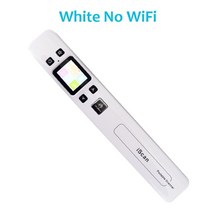 비파괴북스캐너 양면스캐너 iscan 휴대용 핸드 헬드 문서 a4 책 이미지 wifi 1050 인치 당 점 고속 1.8inch lcd 디스플레이 jpg pdf formate, 흰색 와이파이 없음