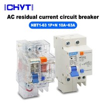 투명 잔류 전류 누전 회로 차단기 1P + N DZ47LE NBT1LE 10A 16A 20A 25A 32A 40A 50A 63A ELCB RCBO, 01 1P(Transparent)_02 16A