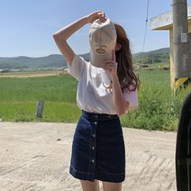 핫핑 센터 데님미니스커트