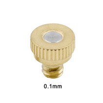 전동농약분무기 1pc 미스트 노즐 황동 저압 분무 스프레이 안개 헤드 10/24 UNC 나사 0.1mm/0.2mm/0.3mm/0.4mm/0.5mm/0.8mm 야외 쿨, 0.1mm, 1개