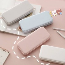 사각 연필통 신학기 학용품 심플 무지 필통 KK265, 본상품선택, 화이트
