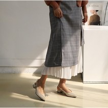 뾰족코 골드 국내제작 여성 데일리 슬링백힐 [3cm/3color]