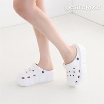 [디자이어로즈] 여자 대학생 펀칭 캐주얼 청키 샌들 6cm (8790075)