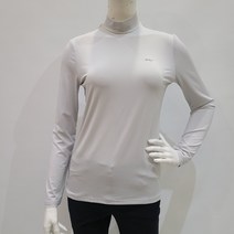 SGF67 슈페리어 골프웨어 여성 이월상품 봄 가을 수입소재 단색 소프트 터치감 신축성 좋은 기능성 간절기용 베이스 레이어 이너 (그레이) (슈페리어 부천 뉴코아)