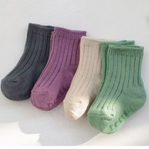 지앤 유아아동양말 도레미 p마카롱 4족세트 남아여아공용