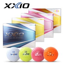 [2020년신제품]던롭 젝시오 XXIO 11 SOFT 일레븐 소프트 3피스 칼라믹스 골프볼-12알, 4색혼합
