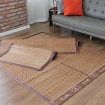 메르시데코 물방울 여름대자리 대나무돗자리, 브라운