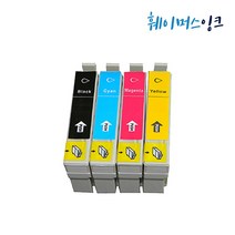 엡손 호환잉크 TX510 TX300F TX103 TX100 T30 TX550 TX228 TX220 TX210 TX203 TX200 TX113 TX112 73N T073170, 세트(검정+파랑+빨강+노랑)