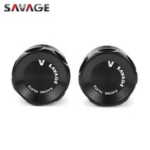 오토바이 용품 바이크 부품 가와사키 NINJA 400 650/R VULCAN S Z400 Z650 Z750S ER6N ER6F W800 KLR 장식 탑 커버 프론트 포크 볼트 캡, 블랙