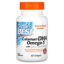 Doctors Best 오징어 유래 DHA 오메가3 Calamarine 60정, 180정
