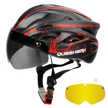 자전거자전거queshark 남성 여성 초경량 사이클링 mtb road헬멧 107, 1-52cm-58cm, 리