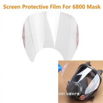 3M 6800 가스 호흡기 용 스크래치 방지 보호 필름 풀 페이스쉴드 위생 플라스틱 마스크 창 화면 보호기 페인팅 스프레이, 30피스