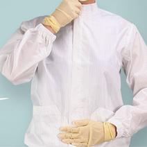 1개 S부터 4XL까지 2색 투피스 방진 무진 무균 밴딩 C카라 앞지퍼 제전복 방진복, 화이트3XL