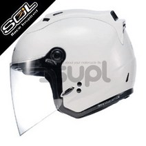 SOL 헬멧 27S SOLID PEAR WHITE, S