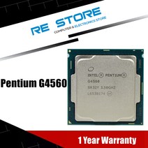 CPU 인텔 펜티엄 G4560 프로세서 3MB 캐시 3.50GHz LG 호환 호환A 1151 듀얼 코어 데스크탑 PC CPU, 한개옵션0