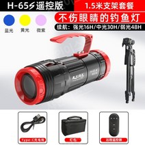 집어등 USB 갑오징어 서치 미니 낚시 랜턴 후레쉬 LED, 원격 제어 보드 1.5m 패키지