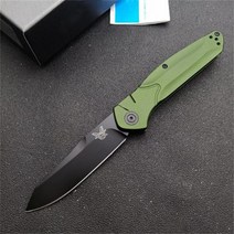 높은 경도 접는 나이프 BM 9400 알루미늄 핸들 야외 캠핑 안전 포켓 EDC Tools-BY04, 02 Black  blade
