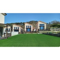 무독성 방염 5m 조경용 인조 잔디 풋살 경기장 축구 테니스 마당 18 22 27 mm PP 천연 테라스 캠핑장 베란다 UV코팅, 27mm(2mx5m)