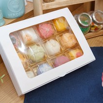 화이트창박스 12구(마카롱 화과자겸용)