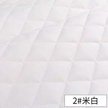 누빔원단 자투리누빔원단 천 원단 두꺼운 퀼트 인터라이닝 코튼 DIY 수제 겨울 코트 안감 패딩 재킷 50x150cm, [01] 50x150cm, [02] white