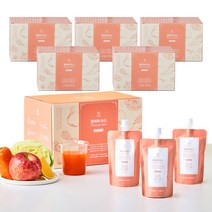 한끼올 정양수 콜리어주스 야채 클렌즈 사과당근 과채 21개입 X 6박스, 100ml, 126개