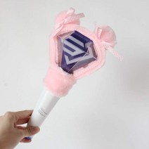 응원봉커버 슈퍼주니어 슈주 2 세대 보조 스틱 램프 커버 핸드 램프 플러시 커버 보조 램프 보호 커버 장식 sj 주변 명소, 램프 커버(램프 없음), 핑크볼이어(긴머리)