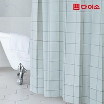 [다이소]모던그레이샤워커튼(약180X200)-1015381