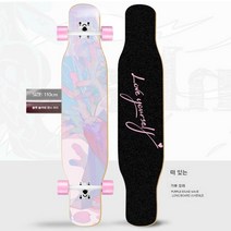 입문용롱보드 롱보드샵 롱보드종류 프리스타일롱보드롱 보드 스케이트 보드 여성 보드 청소년 보드 성인 4륜, 플랫플라워보드플로팅라이프+선물가방