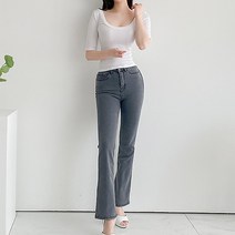 글램디브 럽럽 롱부츠컷 청바지 AB2325