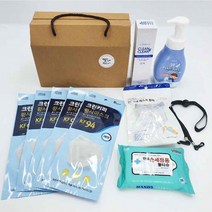 2종 개인방역선물세트 방역물품세트 마스크 사은품 답례품 소독세트 마스크세트, 옵션2
