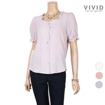VIVID SG VIVID SG 엠보싱 자개단추 블라우스 VS024052