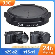 JJC 자동 렌즈 파나소닉 LUMIX DMCLX100 DMCLX100II LEICA DLUX (Typ 109) DLUX7 As DMWLFAC1 보호대 후드, CN_Black