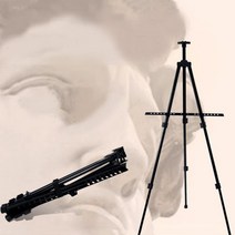 LW 3단 휴대용 접이식 이젤 삼각받침대 회화 전시회 받침대 거치대, 알파사 본상품선택