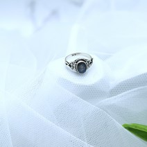 앤틱 실버 925 터키석 레브라이도라이트 스모키쿼츠 레인보우 문스톤 빈티지 원석 반지