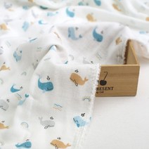 친환경 천연 3중거즈 밤부원단 모비딕