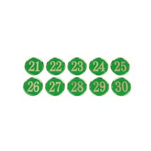 초록 숫자 스티커 번호 스티커 테이블 스티커 21-30
