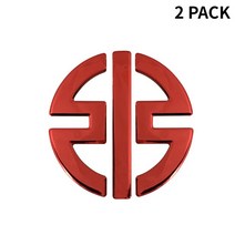 가와사키 닌자 H2R Z125 Z300 Z1000 용 3D 오토바이 로고 스티커 2 팩 페어링 데칼 엠블럼 탱크, 03 2 PACK-Red