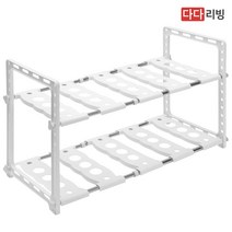 폭조절 싱크인선반 2단, 1개, 블랙