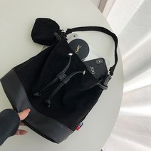 담찌마켓 데일리 코듀로이 골덴 미니파우치 복조리백 여성 여행 골프 보조 수납 경량 버킷 크로스백 fae32