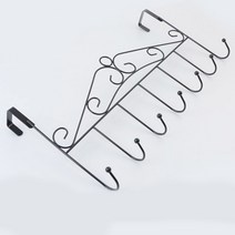 문옷걸이 도어훅 방문 화장실문걸이 도어후크 행거 가방 모자걸이, 블랙